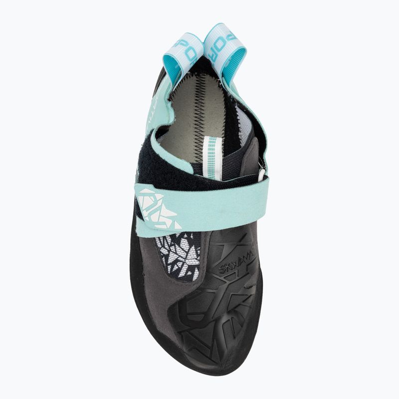 La Sportiva Skwama Vegan carbon / turquoise дамска обувка за катерене 5