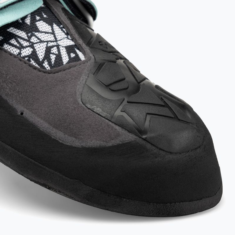 La Sportiva Skwama Vegan carbon / turquoise дамска обувка за катерене 7