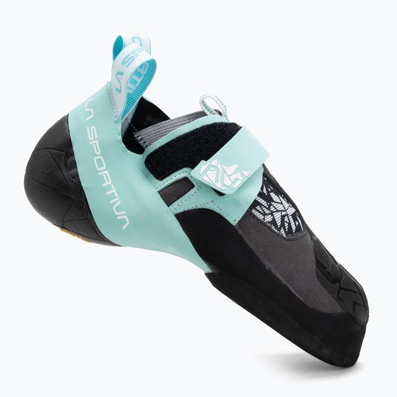 Дамски обувки за катерене La Sportiva Skwama Vegan carbon/turquoise 2