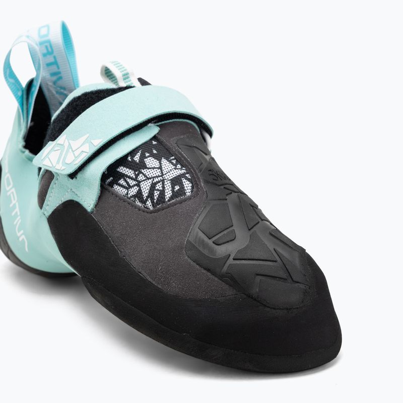 Дамски обувки за катерене La Sportiva Skwama Vegan carbon/turquoise 7