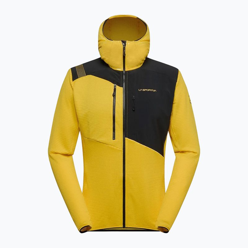 Мъжки термоактивен суичър La Sportiva Lucendro Thermal Hoody yellow/black 4