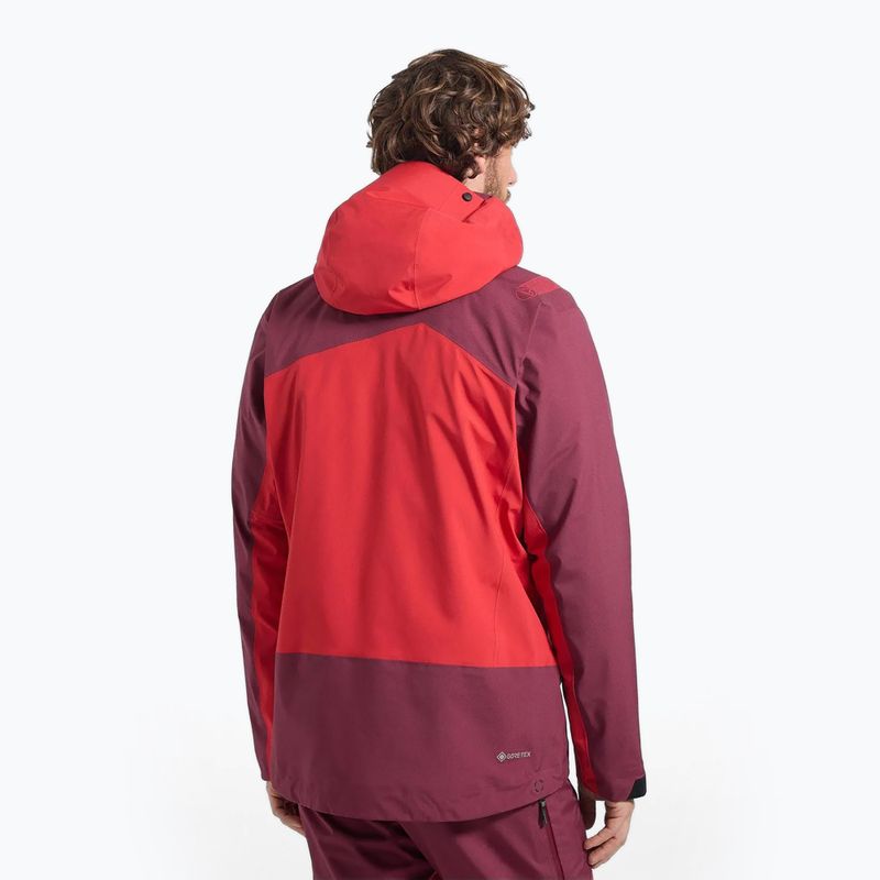 Мъжко водоустойчиво яке La Sportiva Alpine Guide GTX Perfomance mountain red/redwood 2