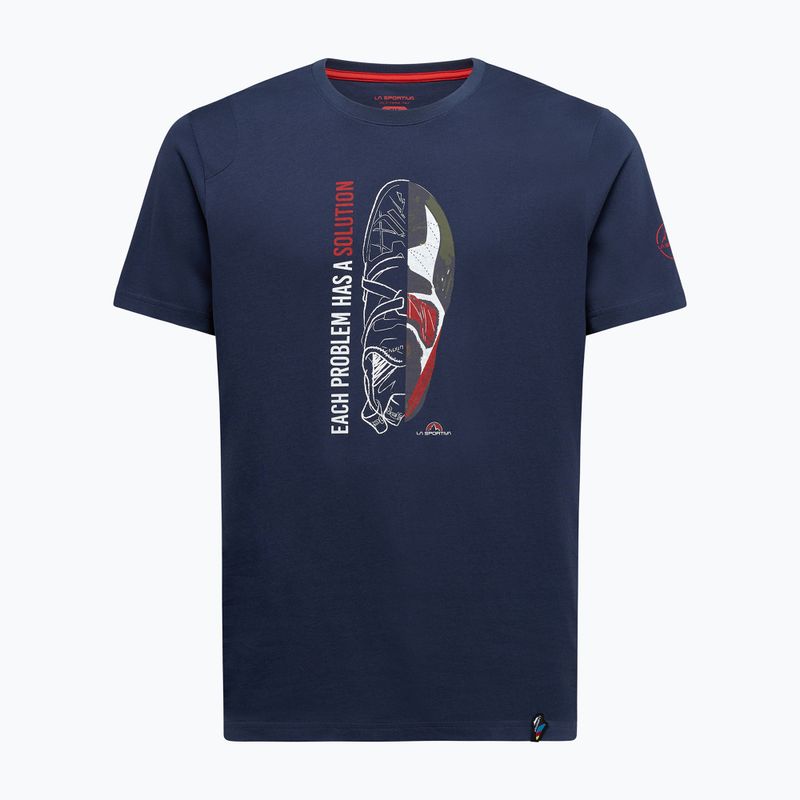 Мъжка тениска за катерене La Sportiva Solution night sky/mountain red