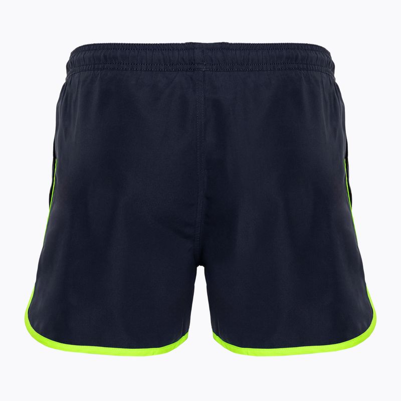 Мъжки шорти за плуване EA7 Emporio Armani Water Sports Core Piping blu navy/fluo lime 2