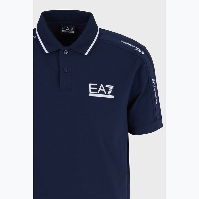 Мъжка поло тениска EA7 Emporio Armani Train Visibility navy blue 3