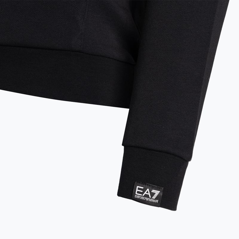 Мъжки суитшърт EA7 Emporio Armani Train Logo Series Oversize Logo Hoodie Coft black 8