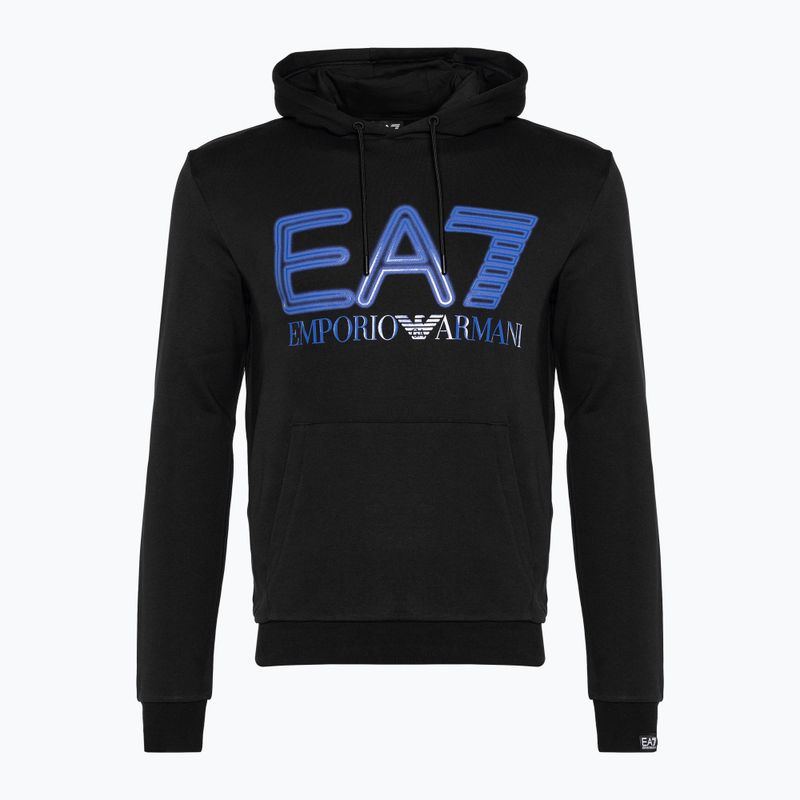 Мъжки суитшърт EA7 Emporio Armani Train Series Logo Oversize Logo Hoodie Coft black 5