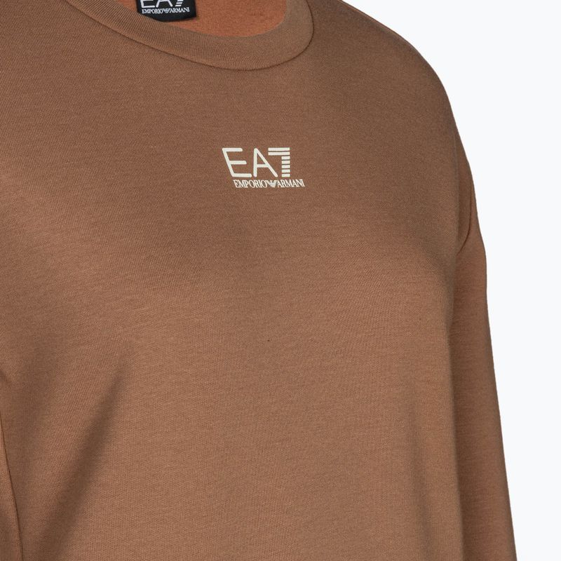 Дамски суитшърт EA7 Emporio Armani Train Logo Series T-Top Essential tan 3