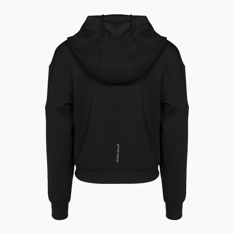 Дамски суитшърт EA7 Emporio Armani Natural Ventus7 Hoodie black 2