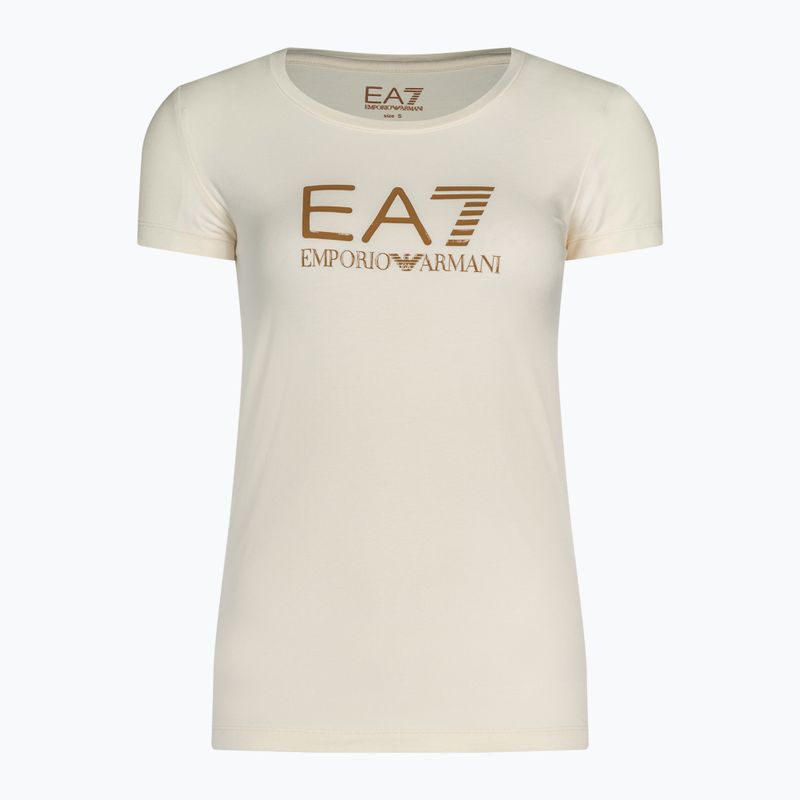 Дамска тениска EA7 Emporio Armani Train Shiny pristine/logo brown 