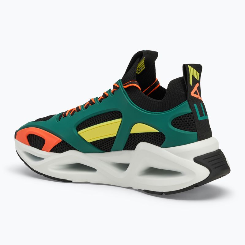 Обувки EA7 Emporio Armani Infinity Cage black/ evergreen/ orange fluo 3