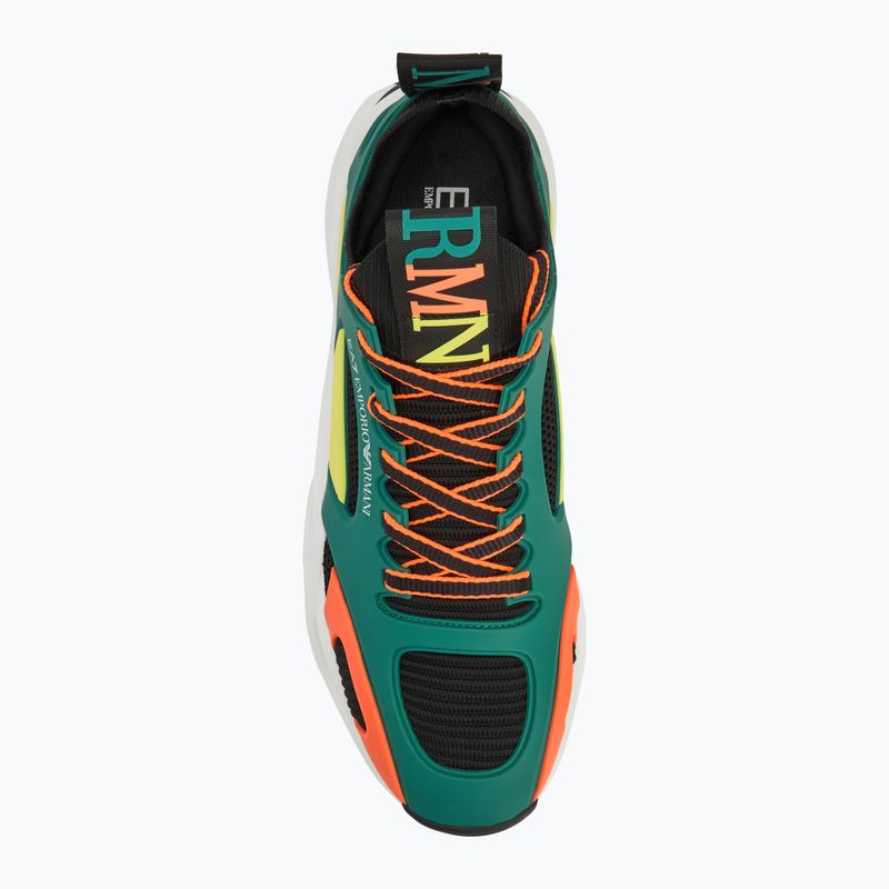 Обувки EA7 Emporio Armani Infinity Cage black/ evergreen/ orange fluo 5