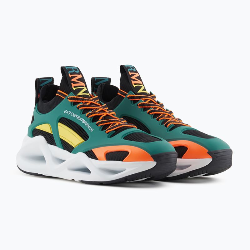 Обувки EA7 Emporio Armani Infinity Cage black/ evergreen/ orange fluo 8