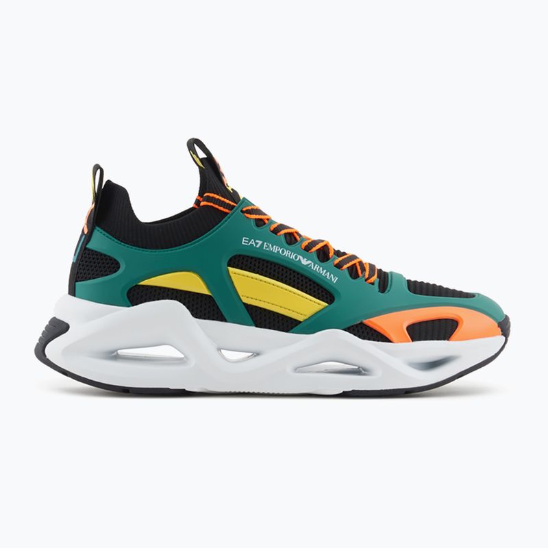 Обувки EA7 Emporio Armani Infinity Cage black/ evergreen/ orange fluo 9