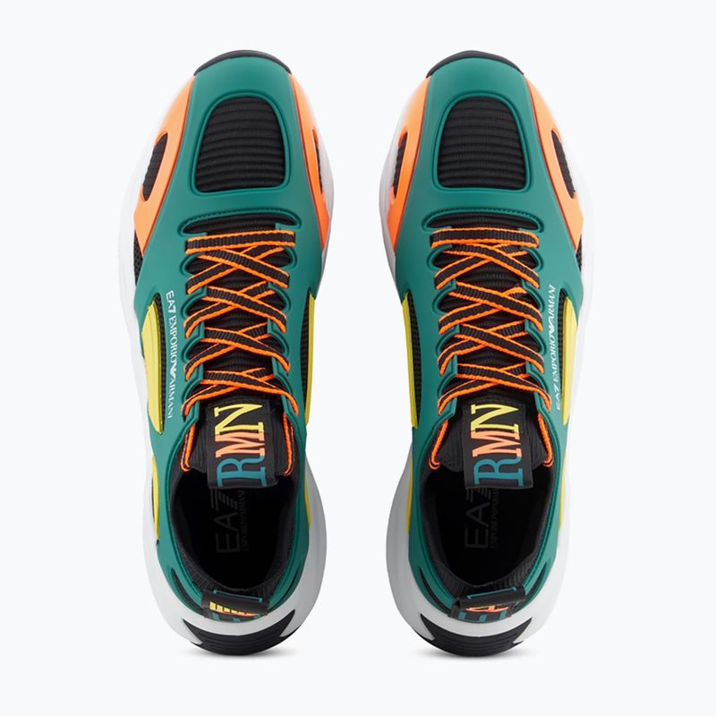 Обувки EA7 Emporio Armani Infinity Cage black/ evergreen/ orange fluo 12