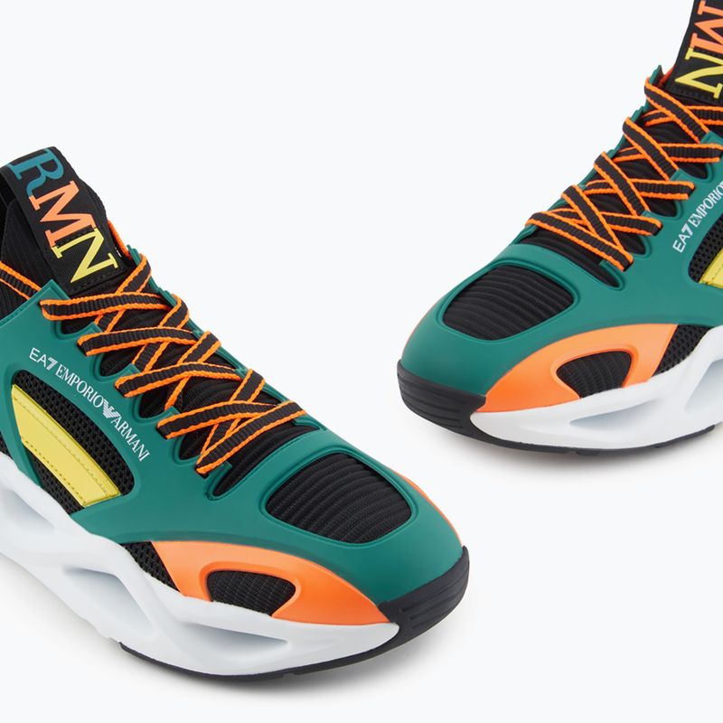 Обувки EA7 Emporio Armani Infinity Cage black/ evergreen/ orange fluo 13
