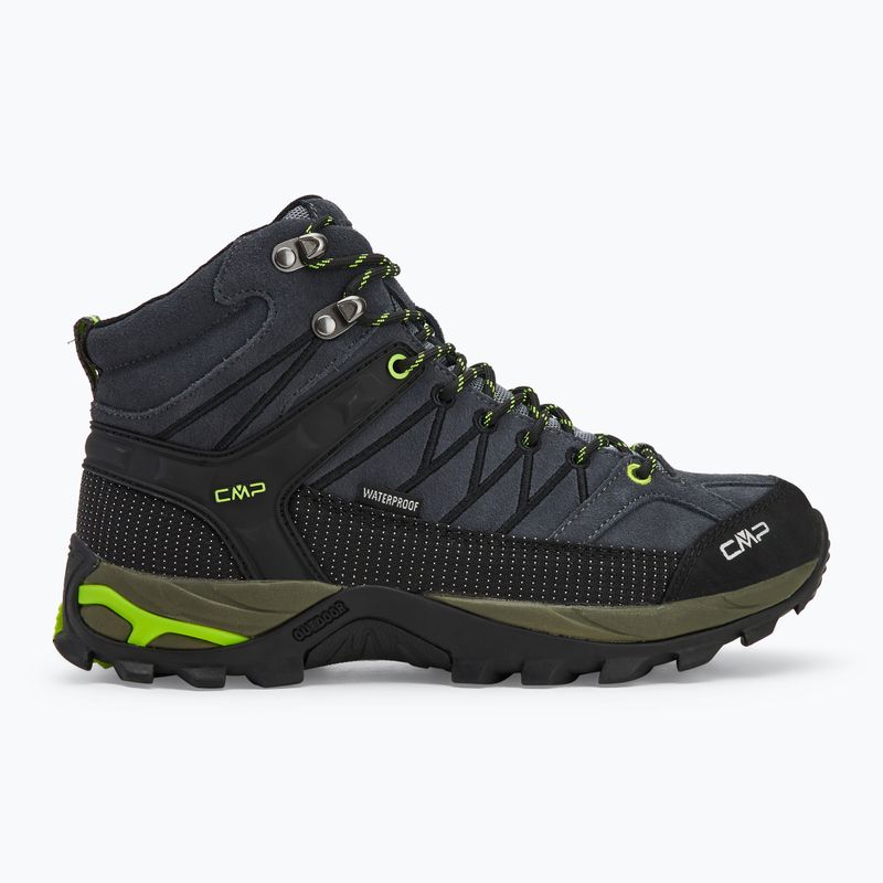 Мъжки ботуши за трекинг CMP Rigel Mid grey/yellow fluo 2