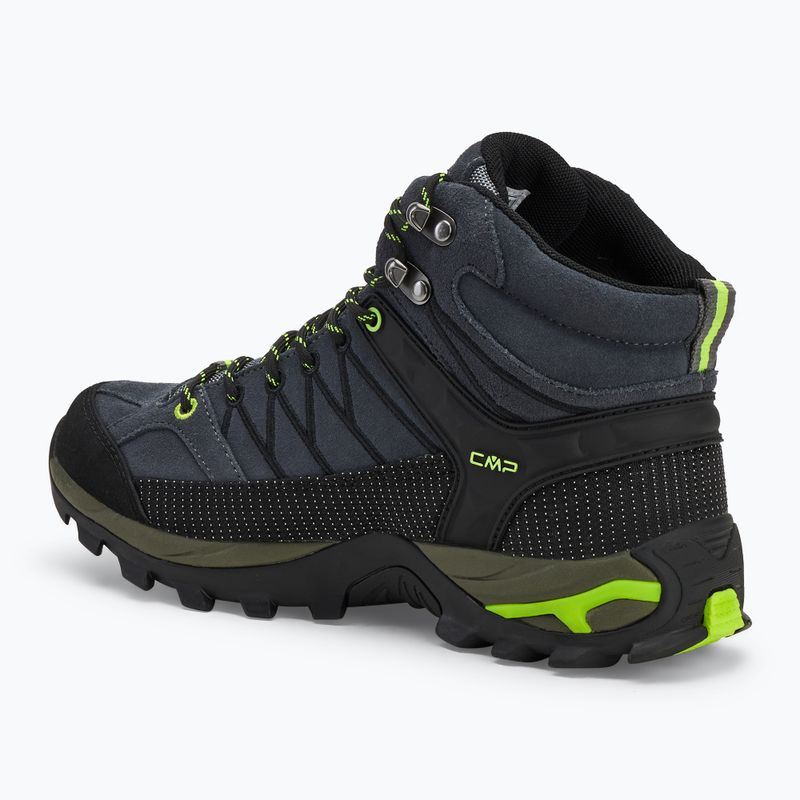 Мъжки ботуши за трекинг CMP Rigel Mid grey/yellow fluo 3
