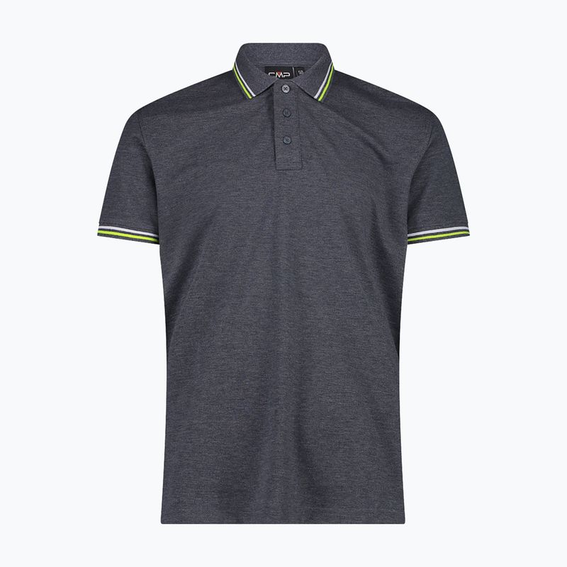 Мъжка тениска CMP Polo 34D5987 black/blue