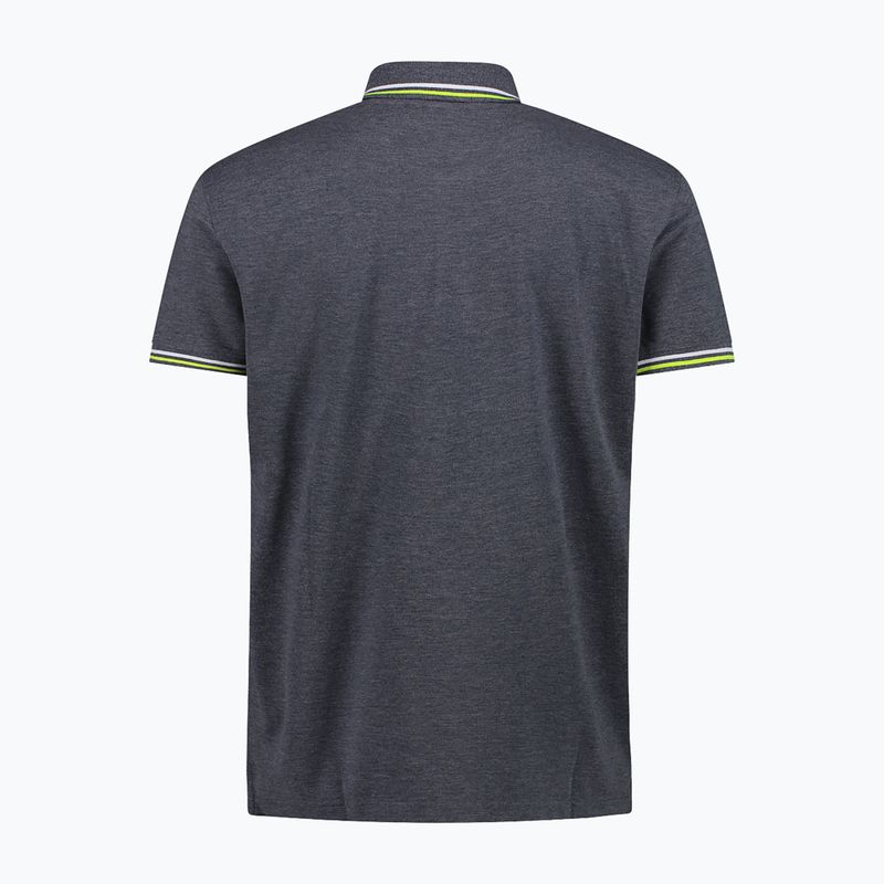 Мъжка тениска CMP Polo 34D5987 black/blue 2