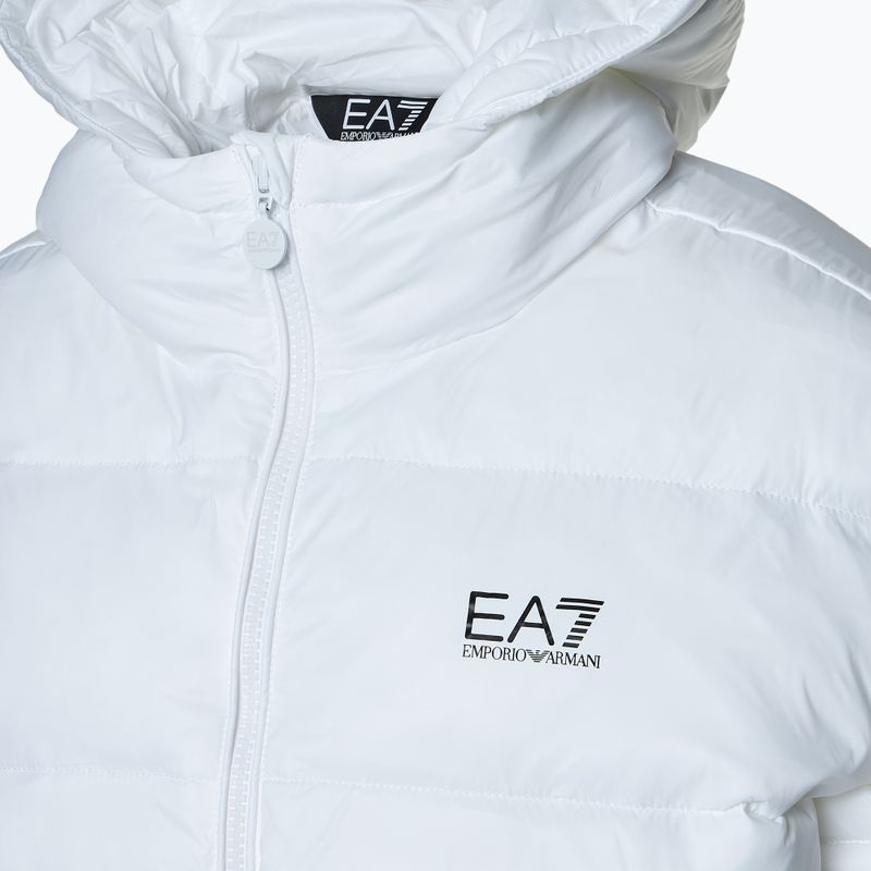 Дамско яке EA7 Emporio Armani Train Shiny ECO Extra Padded Bomber Jacket бяло 3