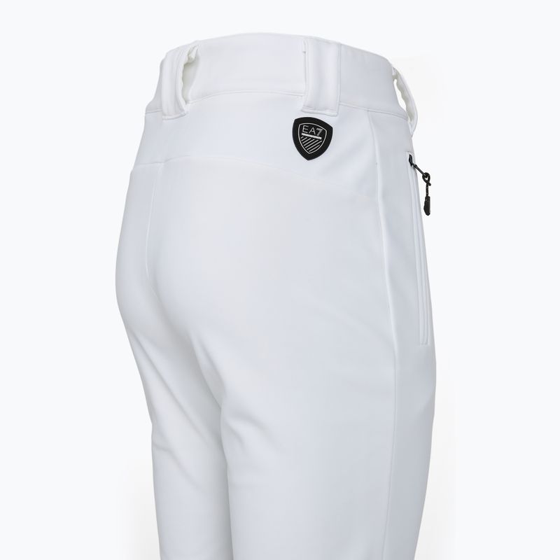 Дамски скиорски панталон EA7 Emporio Armani Ski Kitzbuhel Softshell High Waisted white 3