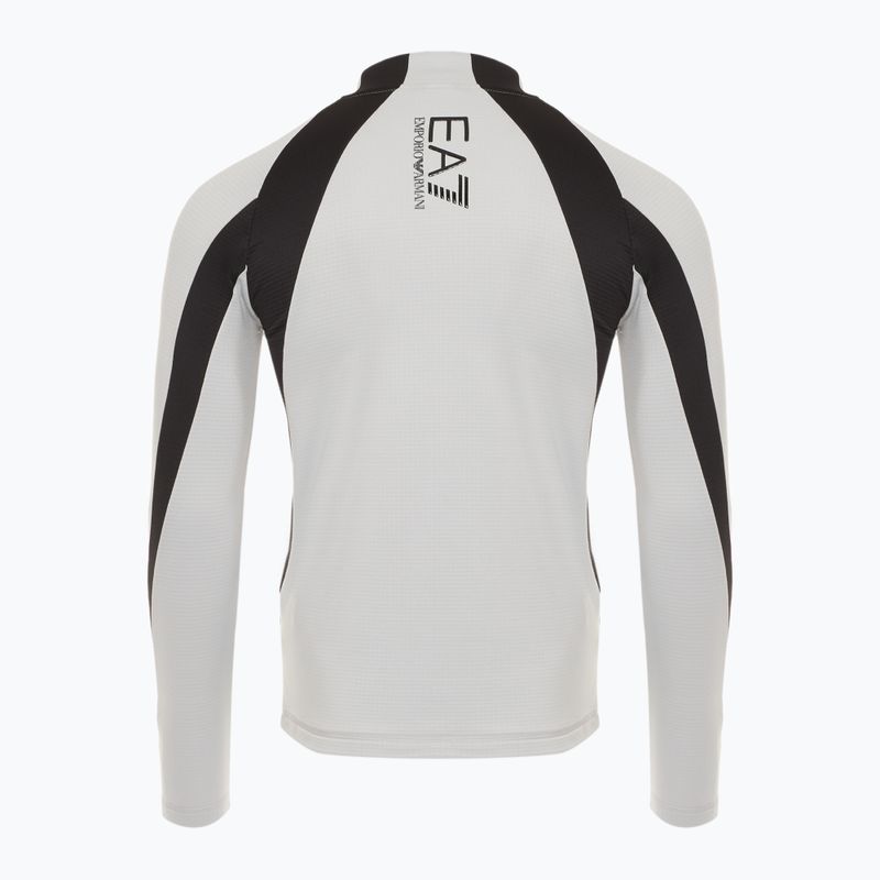Мъжки скиорски суитшърт EA7 Emporio Armani Ski St. Moritz Powerstretch T-Top тихо сив 2