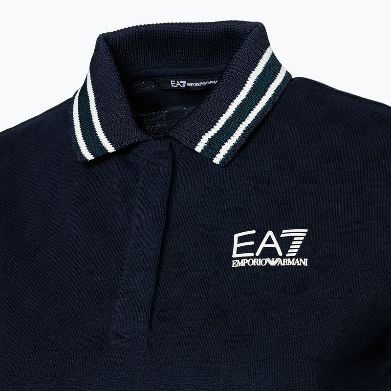 Дамски EA7 Emporio Armani Golf Pro Polo Damier armani blue Тениска 3