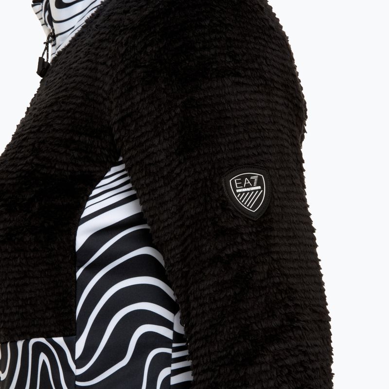 Дамски ски суитшърт EA7 Ski Kitzbuhel Polarfleece T-Top fancy zebra 3