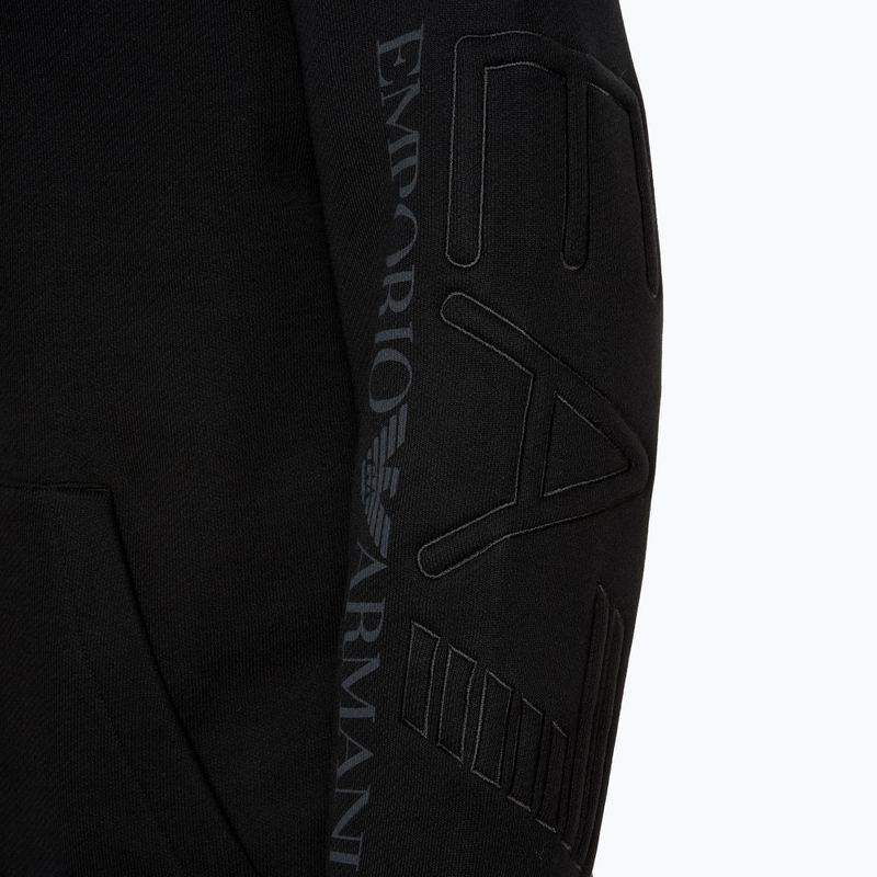 EA7 Emporio Armani Train Logo Series Embroidery Coft суитшърт черен 4