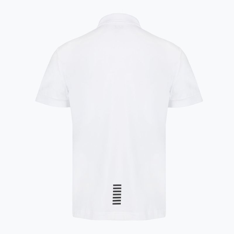 Мъжка поло риза EA7 Emporio Armani Core Identity бяла 2