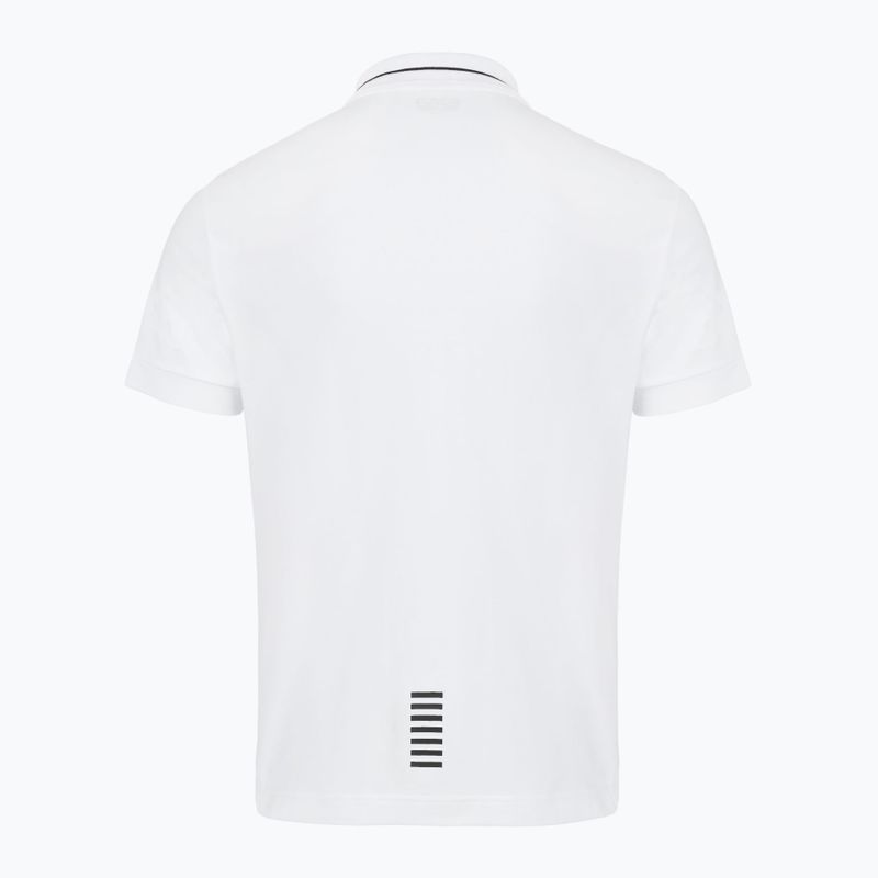 Мъжка поло риза EA7 Emporio Armani Core Identity Piqué White 2