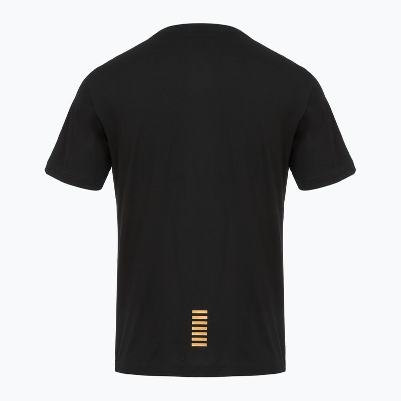 Мъжка тениска EA7 Emporio Armani Pima Cotton Core Identity черна 2