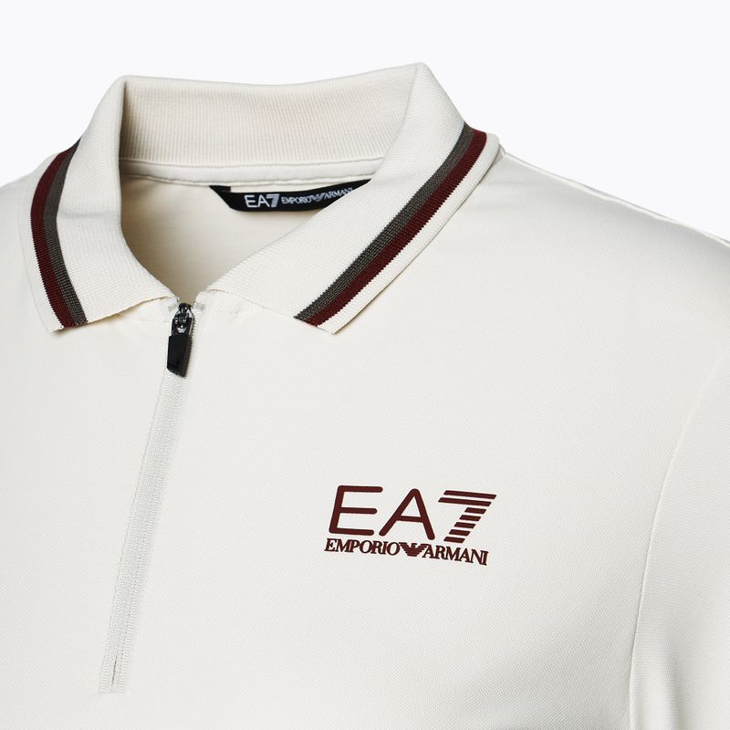 Дамски EA7 Emporio Armani Golf Pro Polo silver birch Дълъг ръкав 3