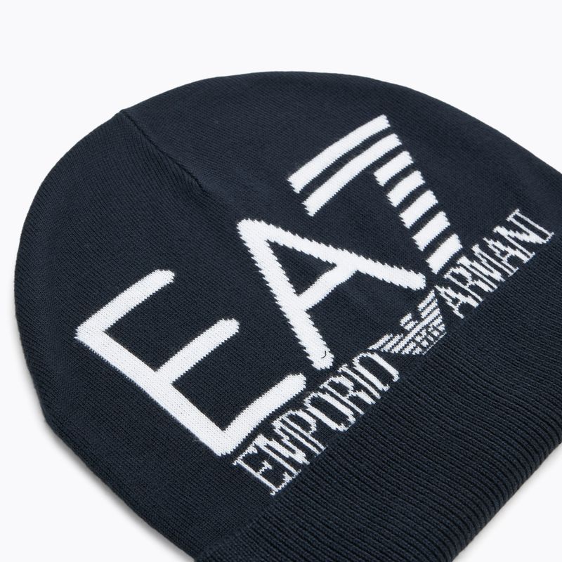 Зимна шапка EA7 Emporio Armani Mountain Visibility Beanie blue / white 3