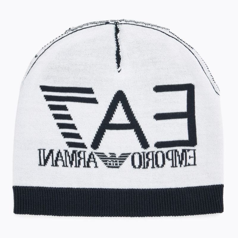 Зимна шапка EA7 Emporio Armani Mountain Visibility Beanie blue / white 4