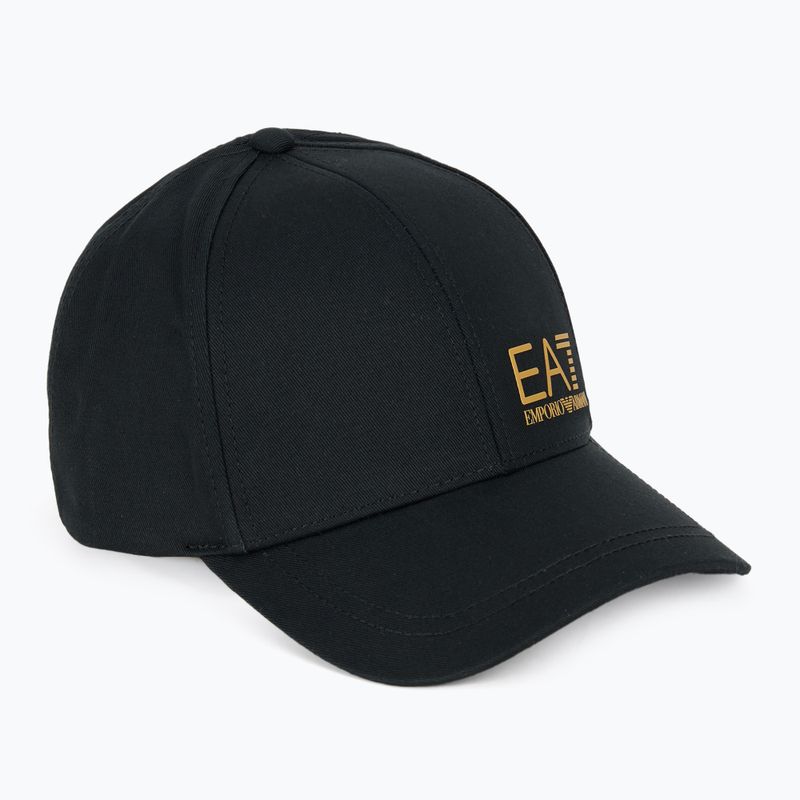 EA7 Emporio Armani TrainCore IdentityLogo черна/златна бейзболна шапка