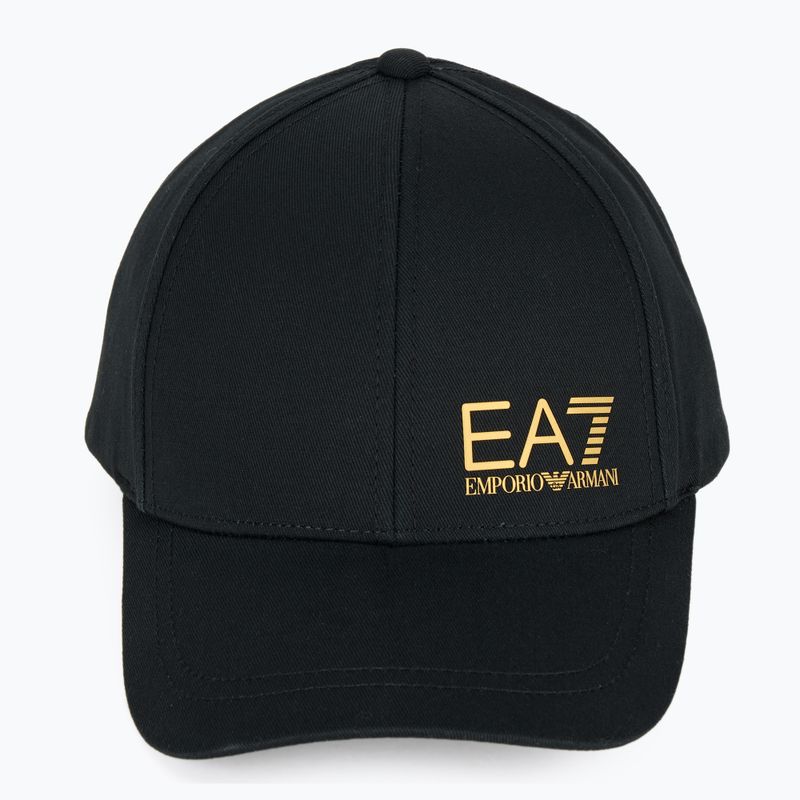 EA7 Emporio Armani TrainCore IdentityLogo черна/златна бейзболна шапка 2