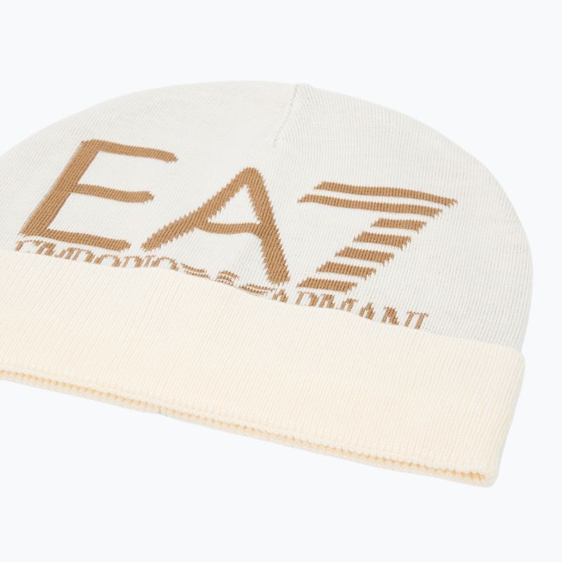 Зимна шапка EA7 Emporio Armani Mountain Visibility Beanie vanilla ice / tigers eye 3