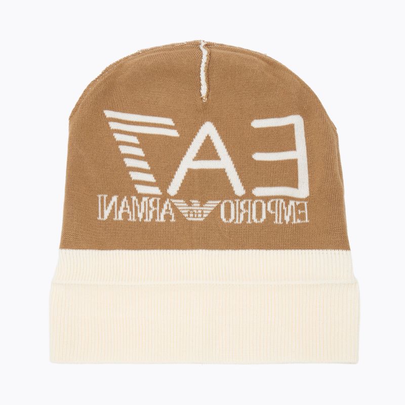 Зимна шапка EA7 Emporio Armani Mountain Visibility Beanie vanilla ice / tigers eye 4