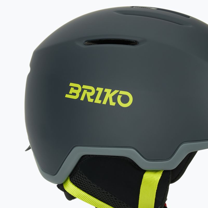 Скиорска каска Briko Aran matt shark grey/light grey/electric lime 7