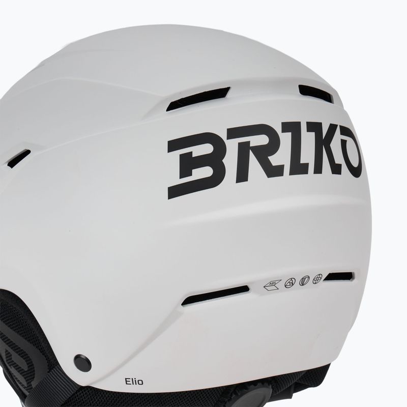 Скиорска каска Briko Elio Visor matt white/black 8