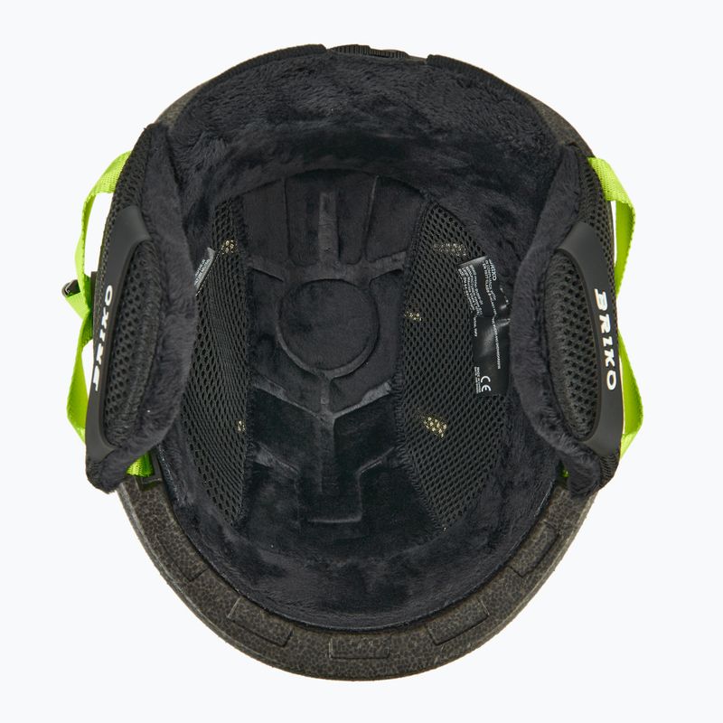 Детска скиорска каска Briko Makalu Jr shiny sunflower yellow/lineade green 5