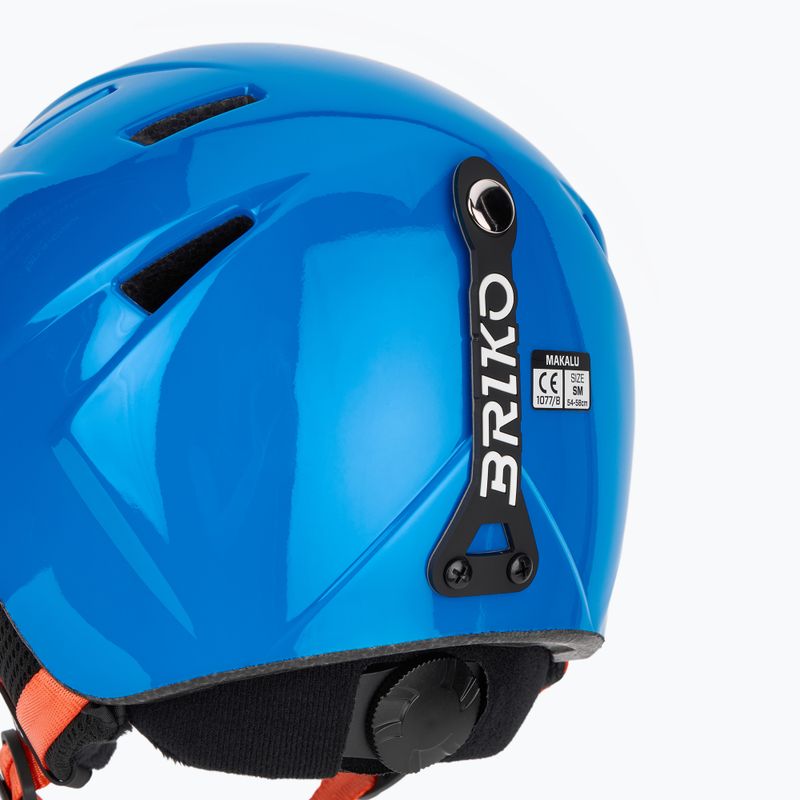 Детска скиорска каска Briko Makalu Jr shiny lochmara blue/pomegranate red 8