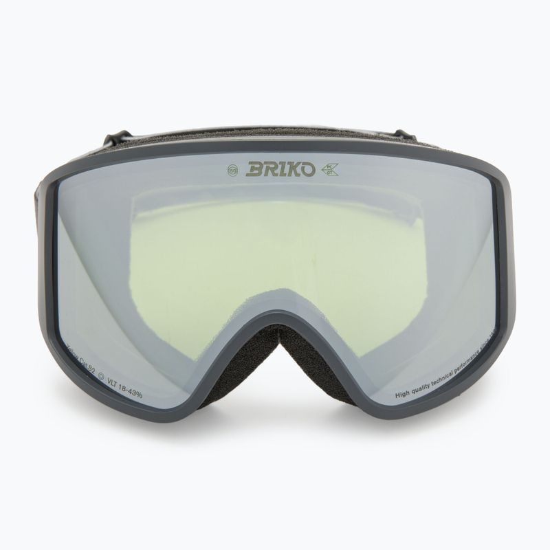 Скиорска маска Briko Pulse white grey/yellow 2