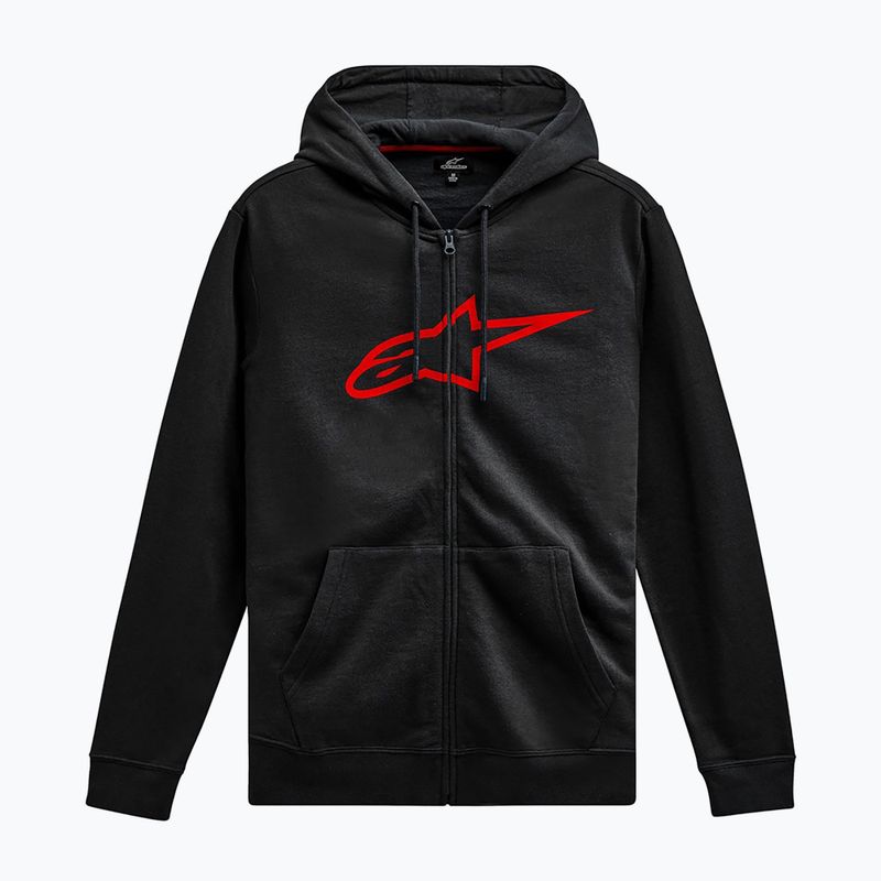 Мъжки суитшърт Alpinestars Ageless II Zip Hoodie black/red