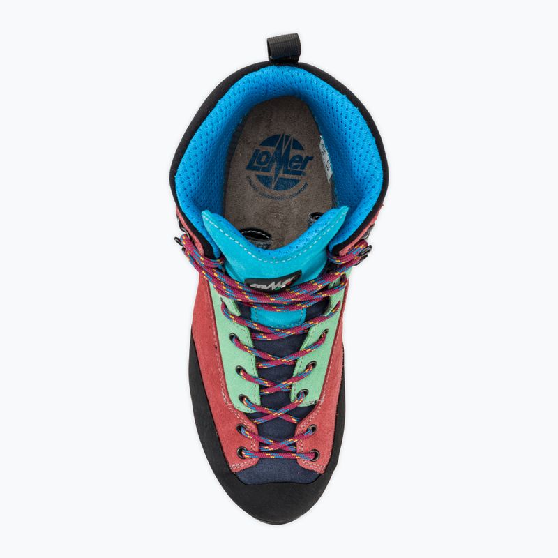 Дамски обувки за трекинг Lomer Badia High Mtx turquoise/begon 5