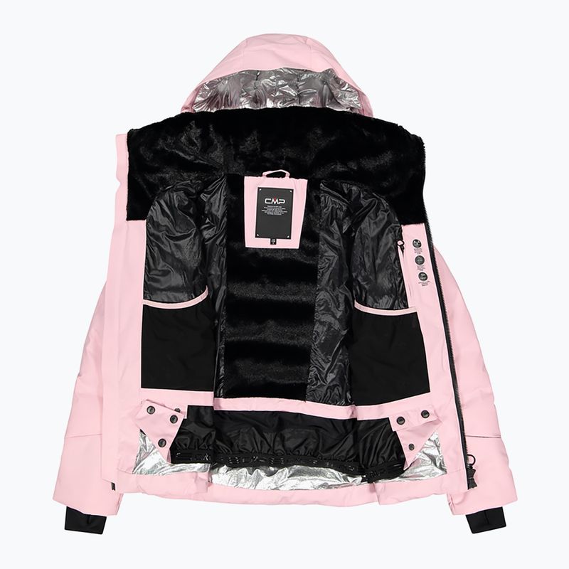 Дамско пухено яке CMP Fix Hood pink 32W0266 8