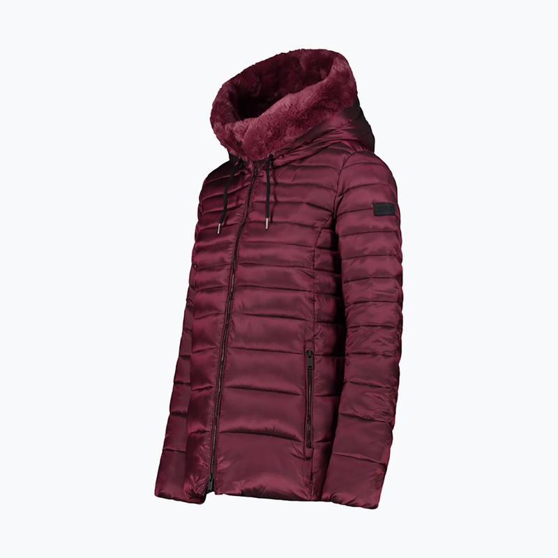 Дамско пухено яке CMP Fix Hood maroon 32K3076F 2