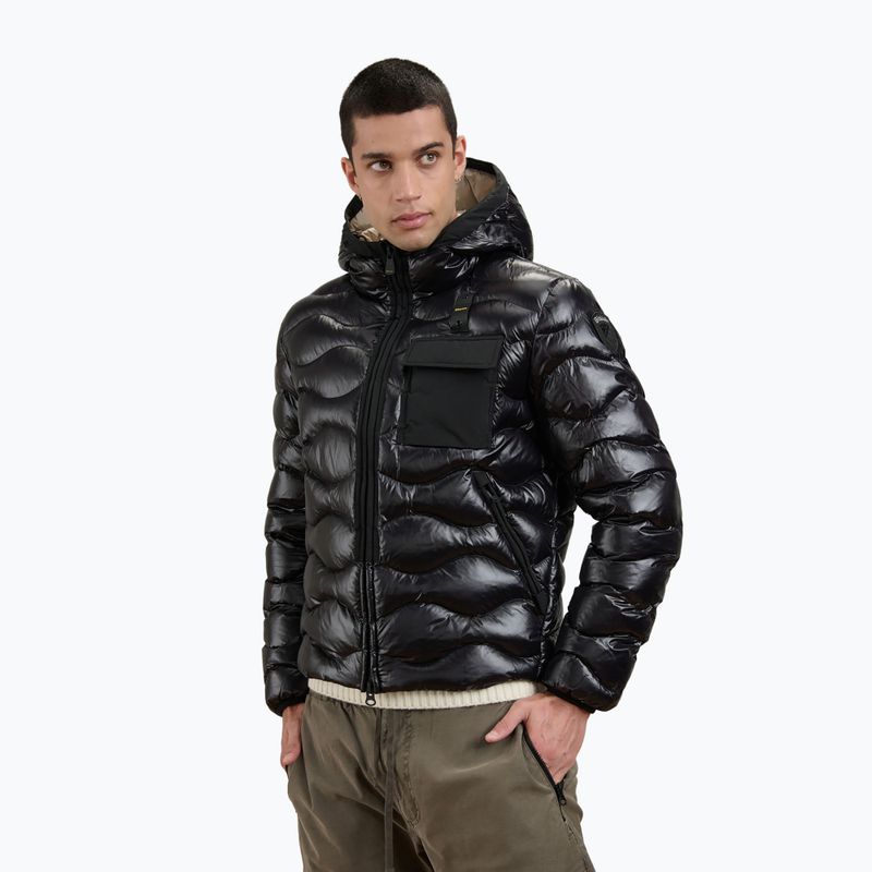 Мъжко ватирано яке Blaueer USA Bryant black inside beige